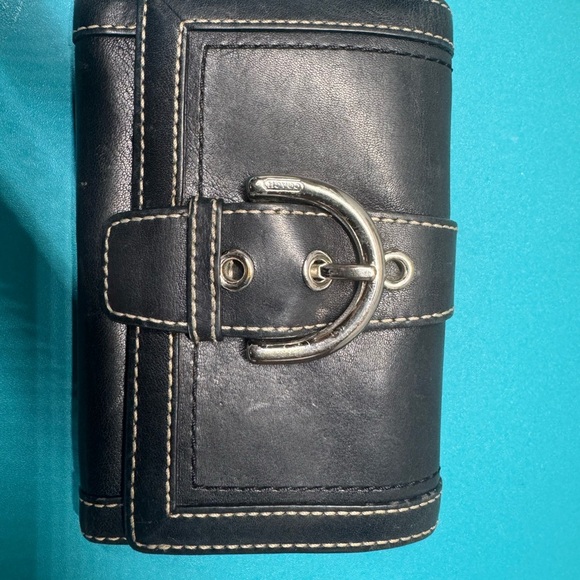Coach Black Buckle Wallet - Picture 2 of 10